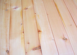 Reclaimed Red Pine Floorboards