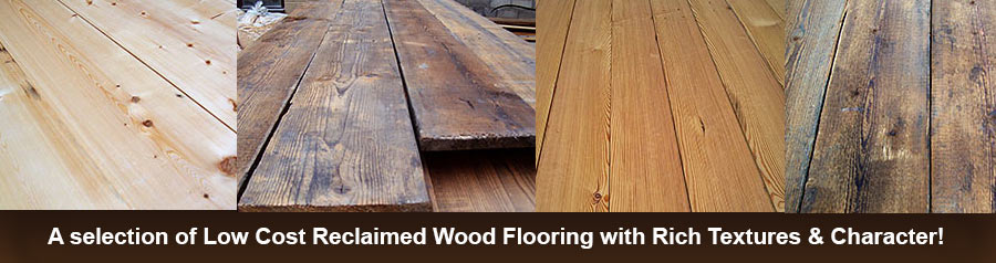 A Selection of Reclaimed Wood Flooring with Rich Textures & Character